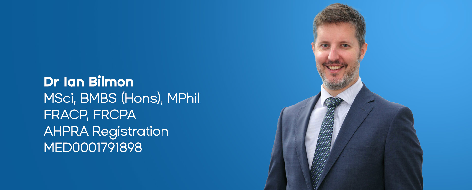 Dr Ian Bilmon Banner